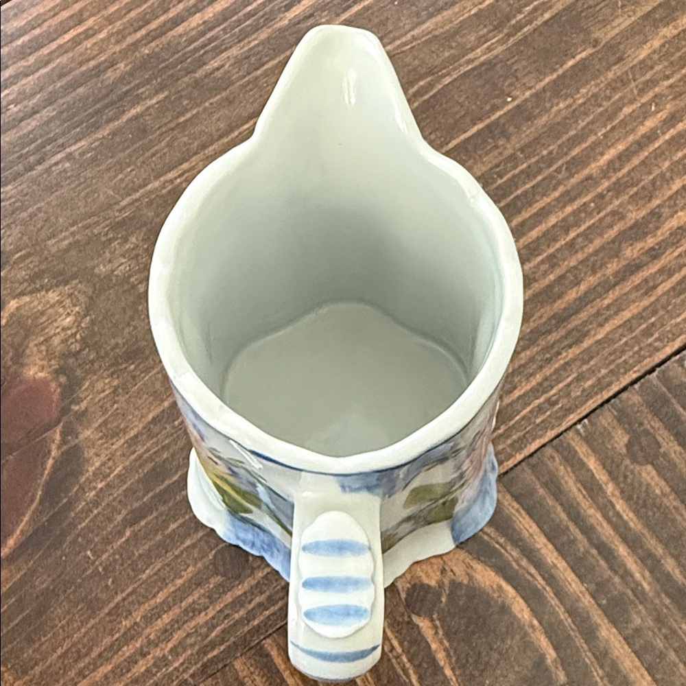 Andrea By Sadek Pink, Yellow & Blue Floral Sugar and Creamer Set - Picture 9 of 13